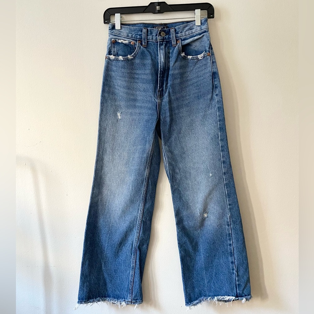 Abercrombie & Fitch High Waisted Wide Leg Jeans size 24